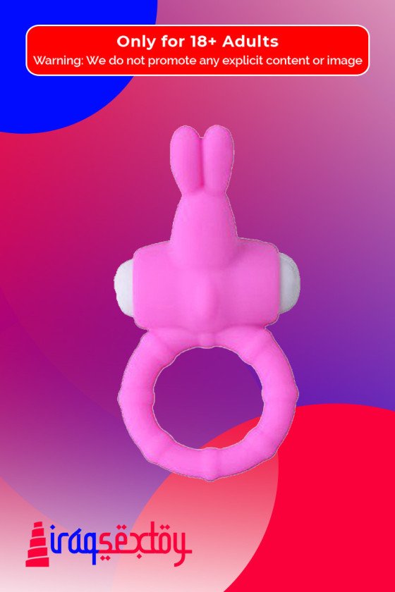 Rabbit Vibrating Penis Ring Blue Lolly CR-018