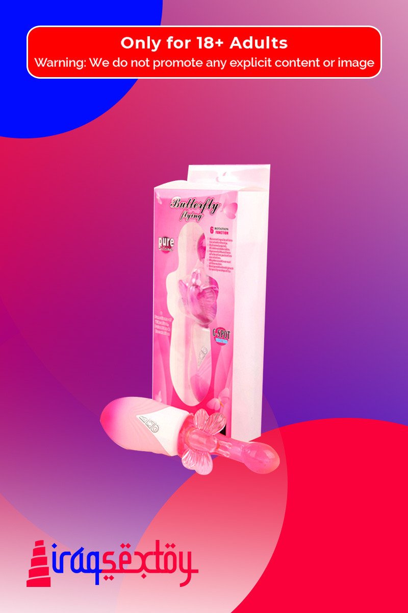 Butterfly Clitoris 6 Function Rotation Rabbit Vibrator RV-017