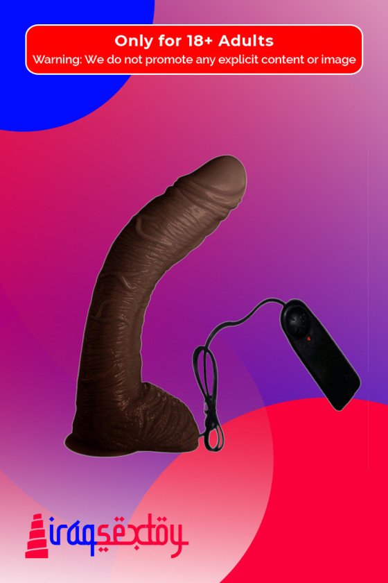 Big Bent 10" Realistic Vibrator Suction Cup Chocolate Dong Vibrator RSV-075